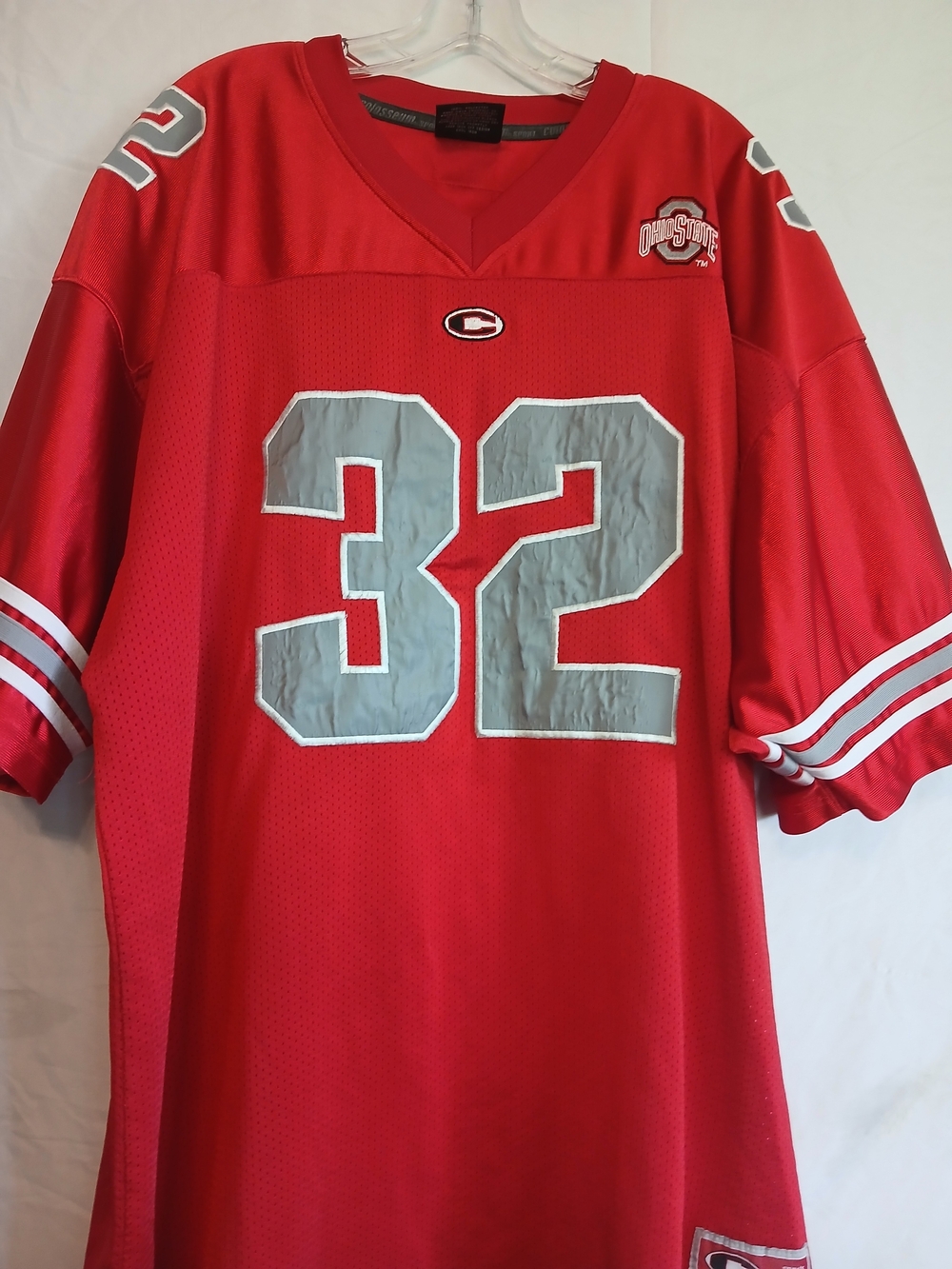 Colosseum Athletics Ohio State Buckeyes Football Jersey #32 XXL Red Gray White